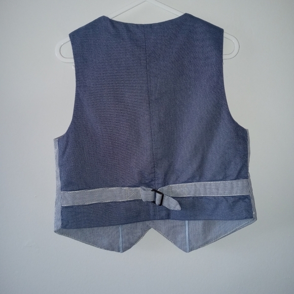 Baby Gap Blue Stripped Vest Size 4 - Picture 3 of 8